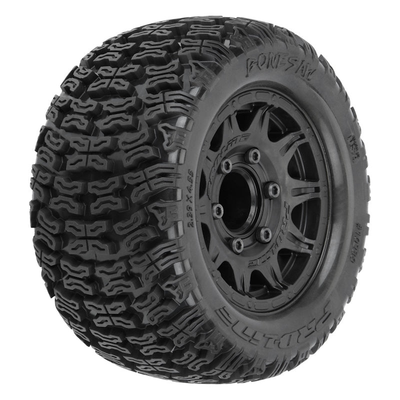 Pro-Line 1023910 Bonesaw 2.8" All-Terrain Truck Tires Mounted on Raid Black 6x30 (2)