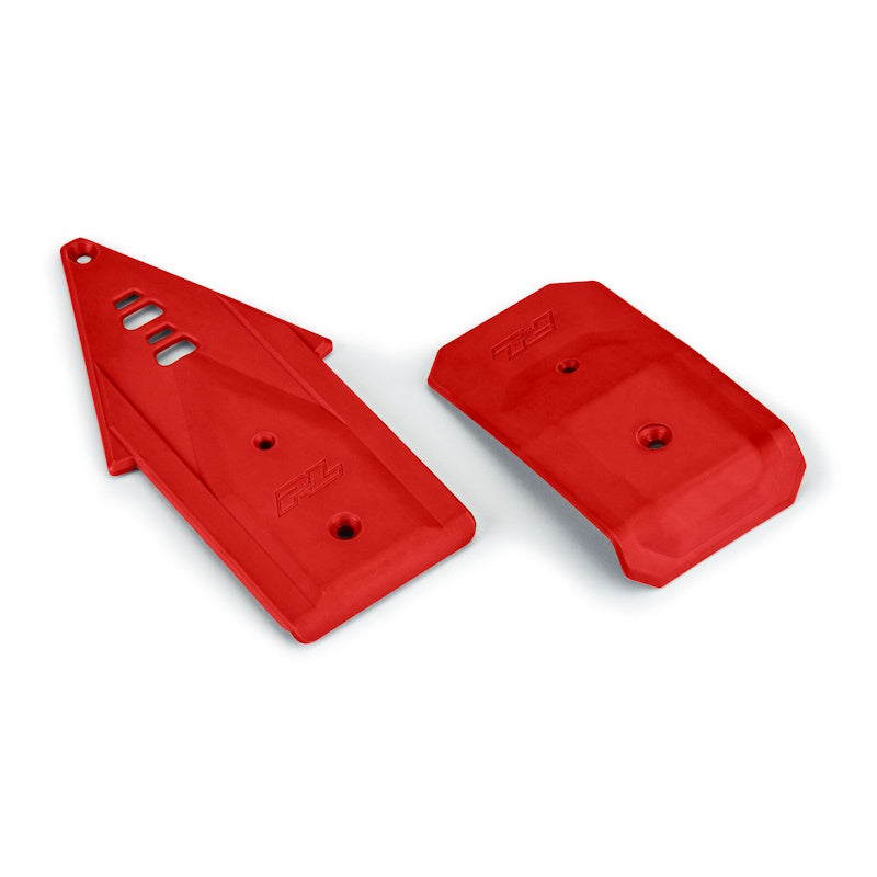 Proline PRO639507 Bash Armor Front/Rear Skid Plates (Red) for ARRMA 3S Vehicles