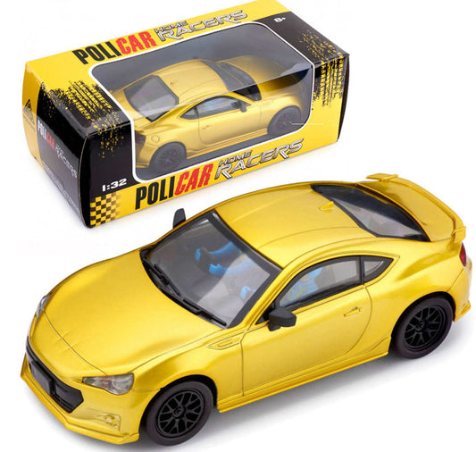 Policar Subaru BRZ Yellow 1/32 Slot Car for Slot.it Carrera Scalextric SCX Ninco