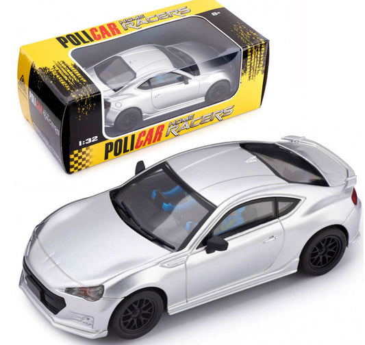 Policar Subaru BRZ Silver 1/32 Slot Car for Slot.it Carrera Scalextric SCX Ninco