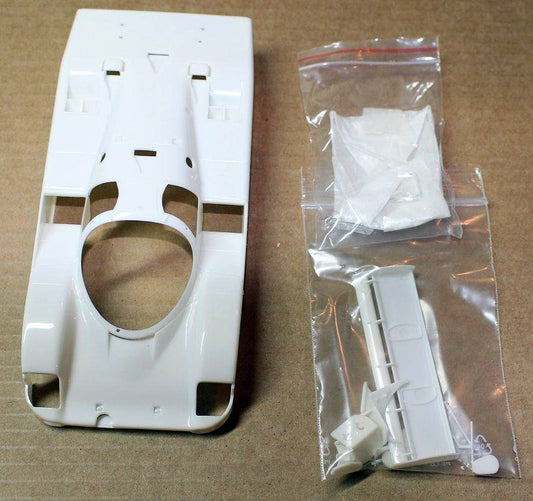 BRM White Unpainted Porsche 962C Body Kit (Wing Type B) 1/24 Slot Car S-001