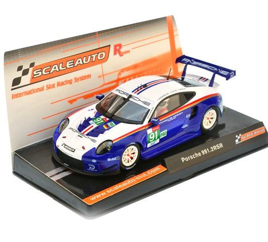 Scaleauto Porsche 991 RSR GT3 LeMans 2018 1/32 Slot Car R-Series SC-6253R