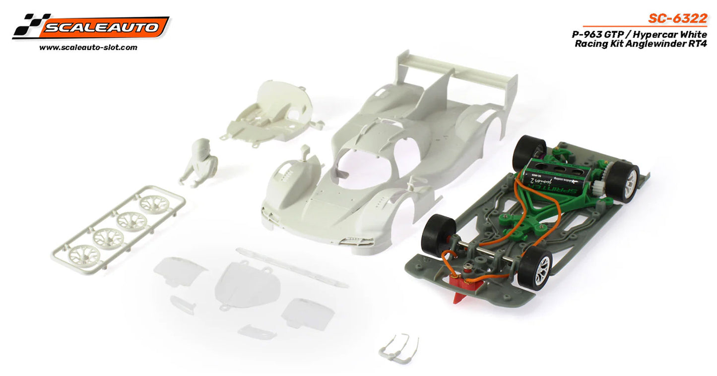 Scaleauto P-963 GTP Hypercar White Unpainted Kit 1/32 Slot Car 963 SC-6322