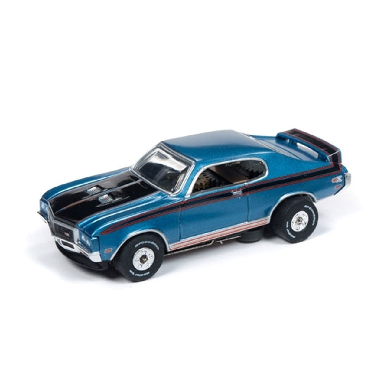 Auto World 1972 Buick GSX Blue HO Slot Car SC340 RARE Thunderjet R25