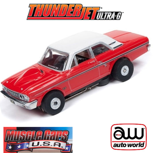Auto World 1964 Ford Thunderbolt Red Thunderjet R25 HO Slot Car SC340