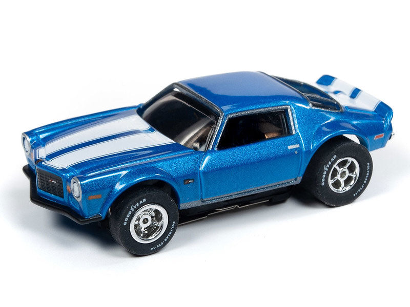 Auto World 1971 Chevy Camaro Z28 Blue R26 HO Slot Car SC341 for AFX