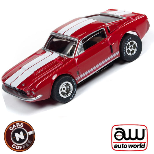 Auto World 1967 Shelby GT 350 Red Xtraction R26 HO Slot Car SC341 for AFX