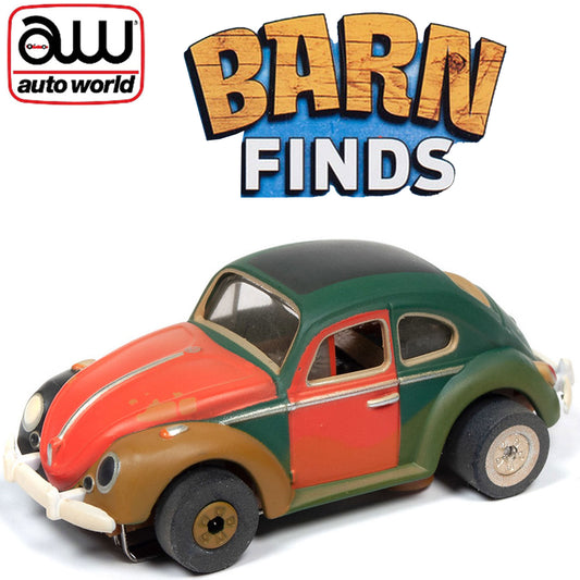 Auto World 1966 Volkswagen Beetle Barn Finds HO Slot Car SC345 fits AFX