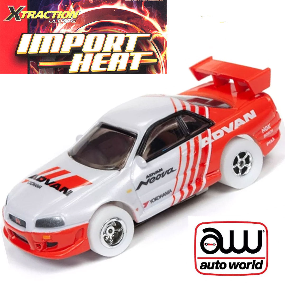 Auto World iWheels 1999 Nissan Skyline HO Slot Car SC346 Fit AFX Xtraction