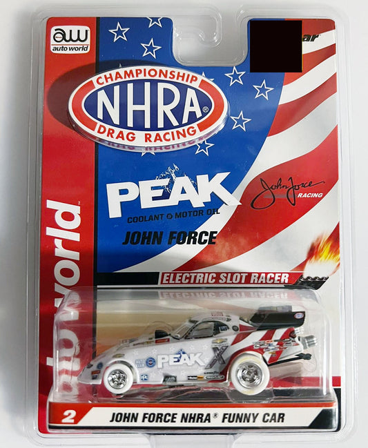 Auto World iWheels NHRA John Force Peak Funny Drag AFX HO Slot Car SC347