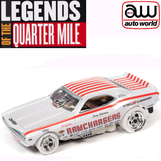 Auto World iWheels Ramchargers Dodge Challenger Funny Drag HO Slot Car SC356