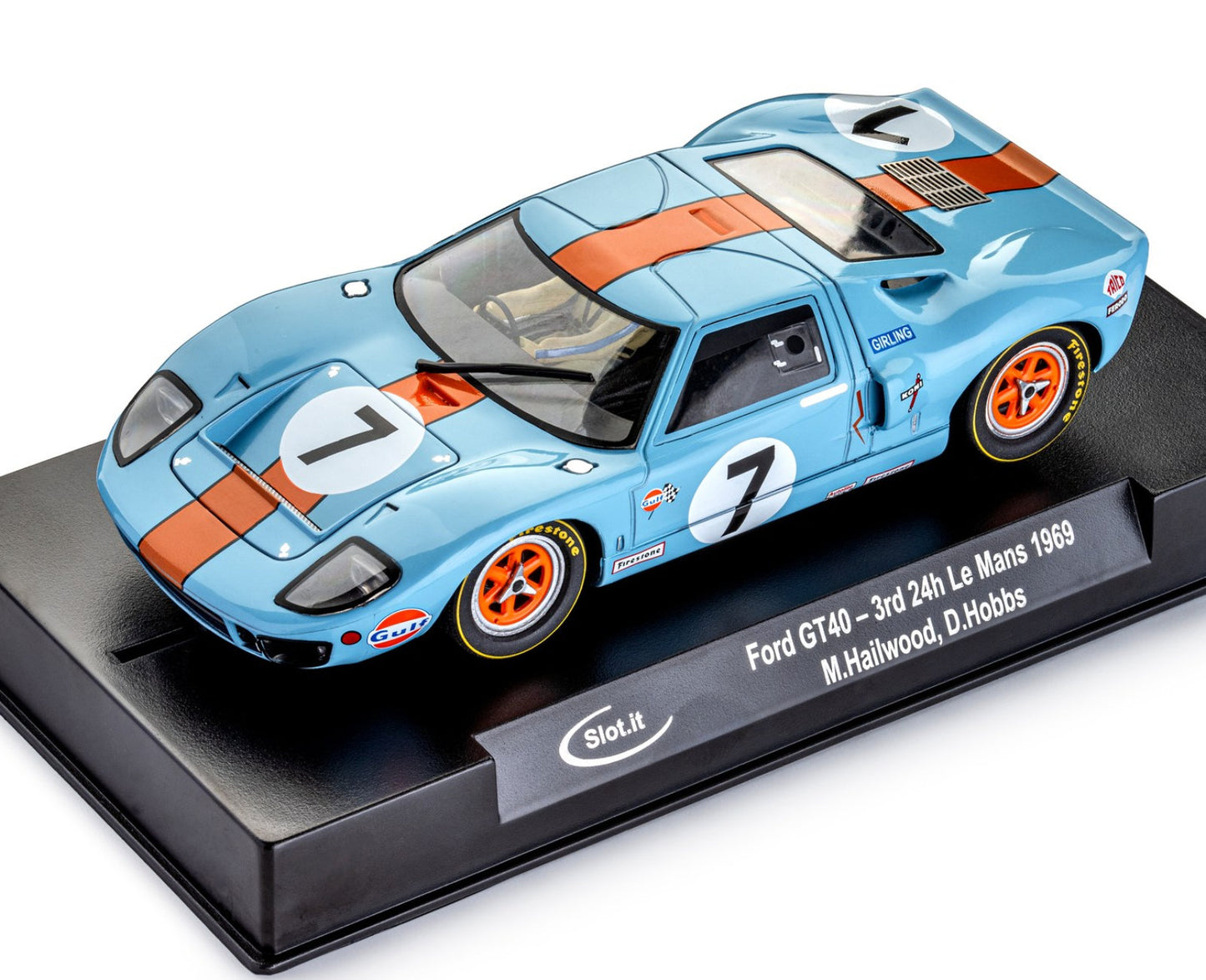 Slot.it Ford GT40 #7 3rd Le Mans 1969 1/32 Slot Car CA18G SICA18G David Hobbs