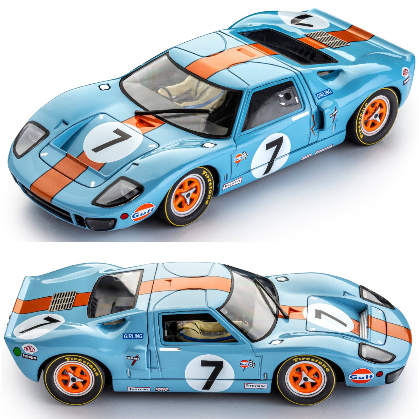 Slot.it Ford GT40 #7 3rd Le Mans 1969 1/32 Slot Car CA18G SICA18G David Hobbs