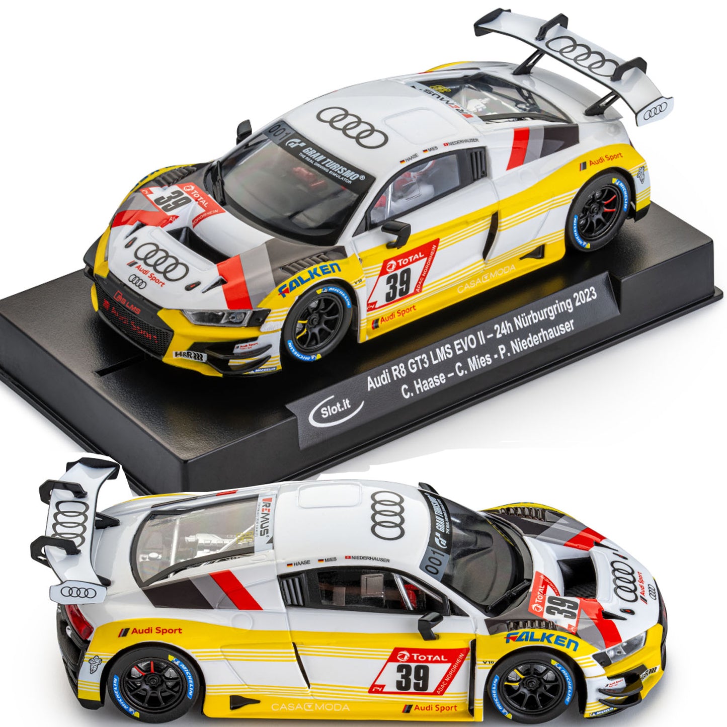 Slot.it Audi R8 GT3 LMS EVO II 24h Nurburgring 2023 1/32 Slot Car SICA58A CA58a