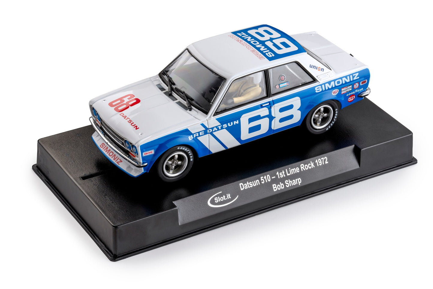 Slot.it Datsun 510 Winner Lime Rock 1972 Bob Sharp 1/32 Slot Car SICA59A CA59A