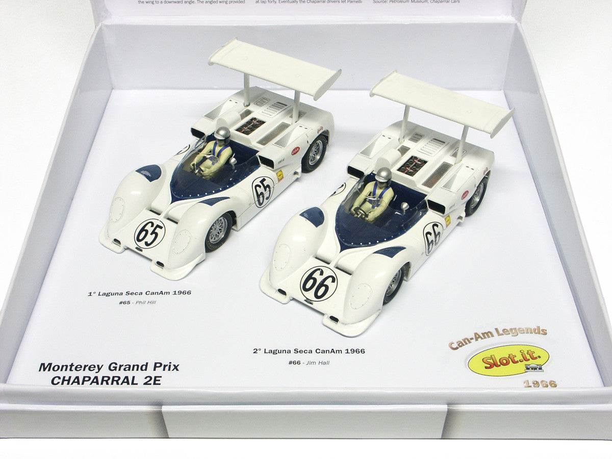 Slot.it Chaparral 2E #65/66 Monterey Grand Prix 1/32 Slot Car CW08 Twin Pack