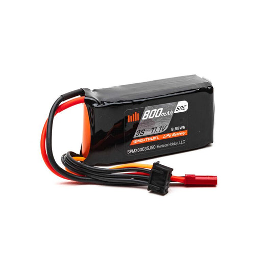 Spektrum SPMX8003SJ50 800mAh 3S 11.1V 50C LiPo 18AWG JST