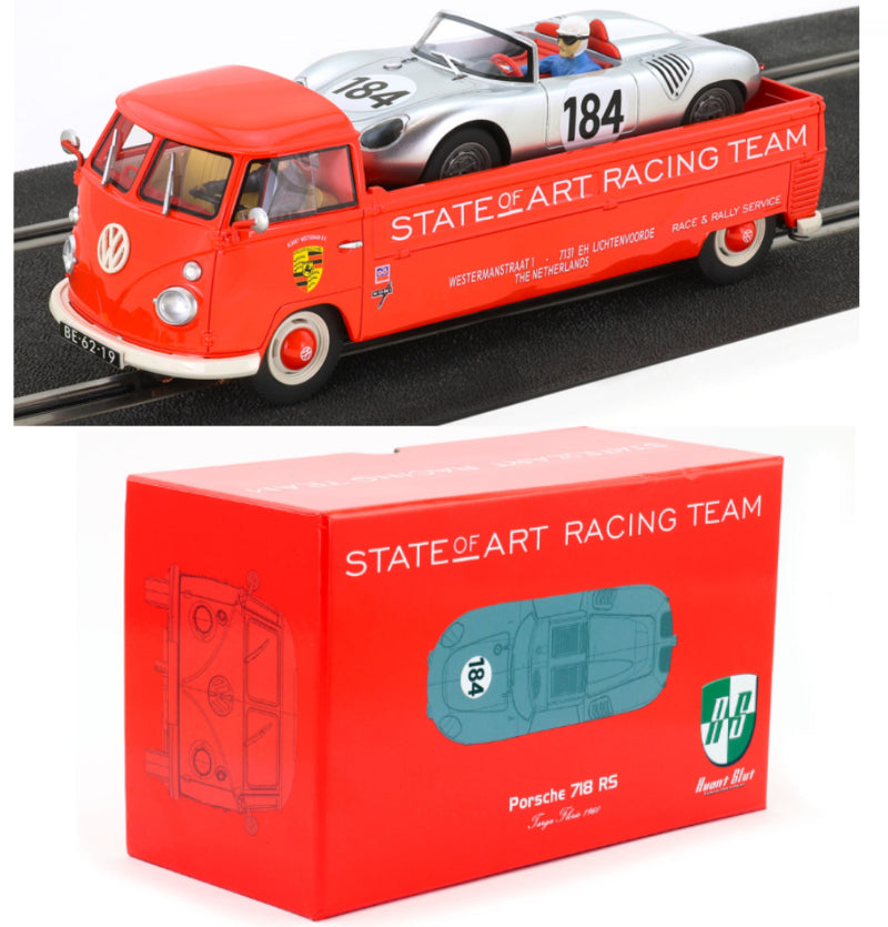 Avant Slot VW T1 Transporter Porsche 718 RS Spyder Targa Florio 1/32 Slot Car