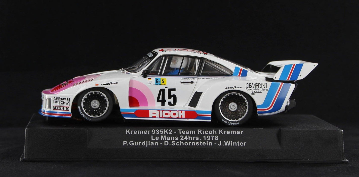 Racer Sideways Porsche 935 K2 Kremer Le Mans 24hrs 1978 1/32 Slot Car SW45