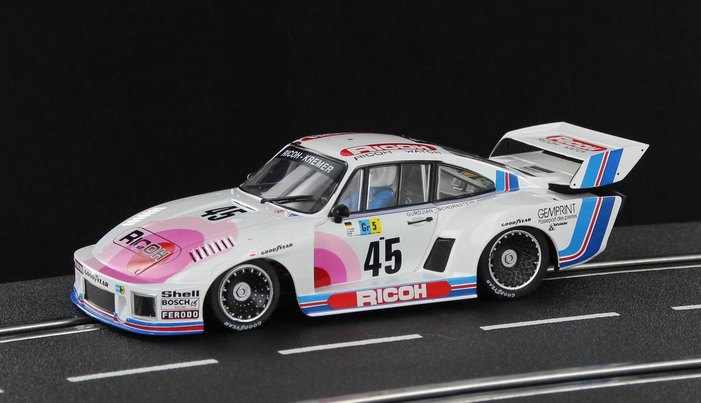 Racer Sideways Porsche 935 K2 Kremer Le Mans 24hrs 1978 1/32 Slot Car SW45