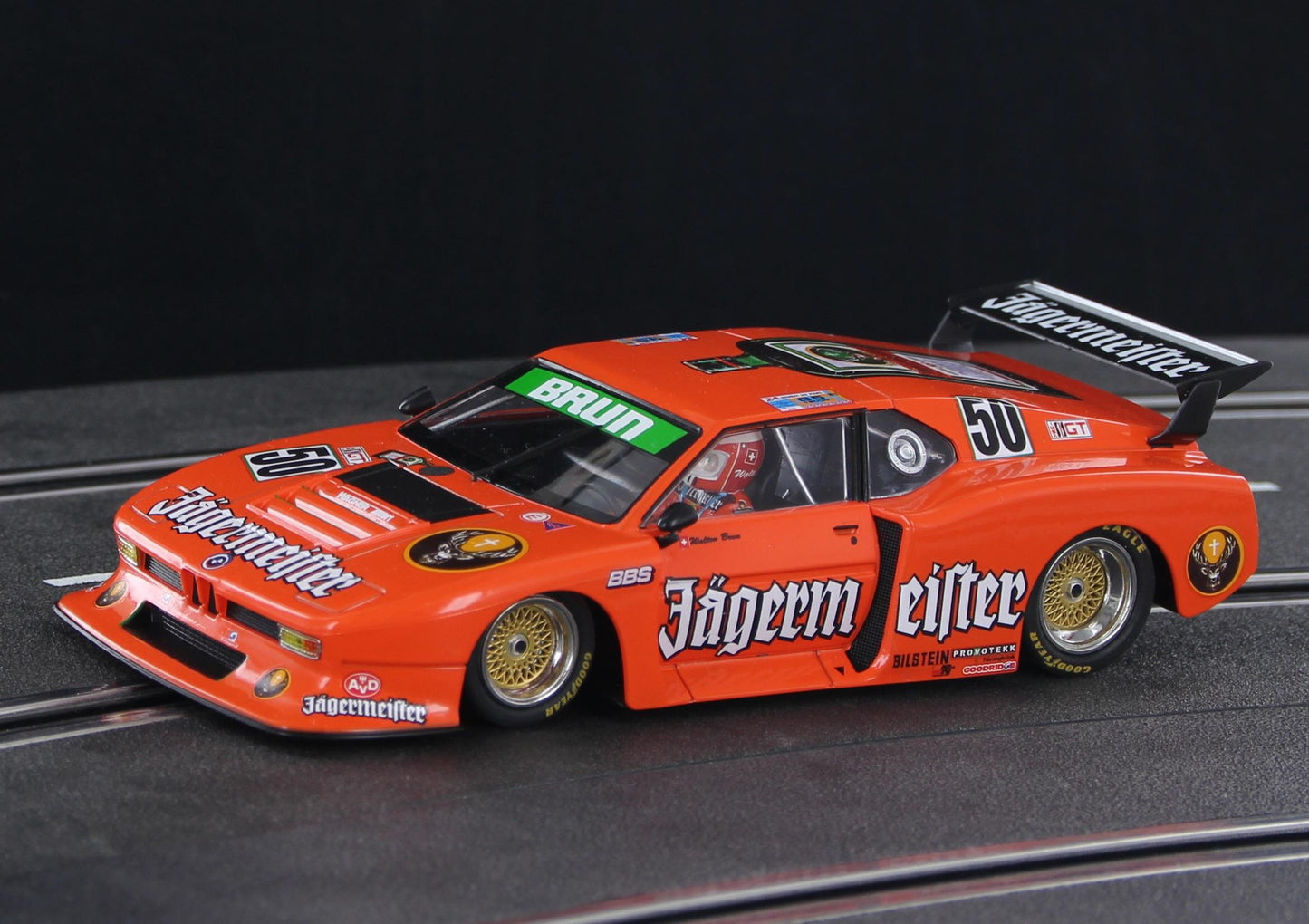 Racer Sideways BMW M1 Turbo Group 5 Jägermeister 1/32 Slot Car SW83