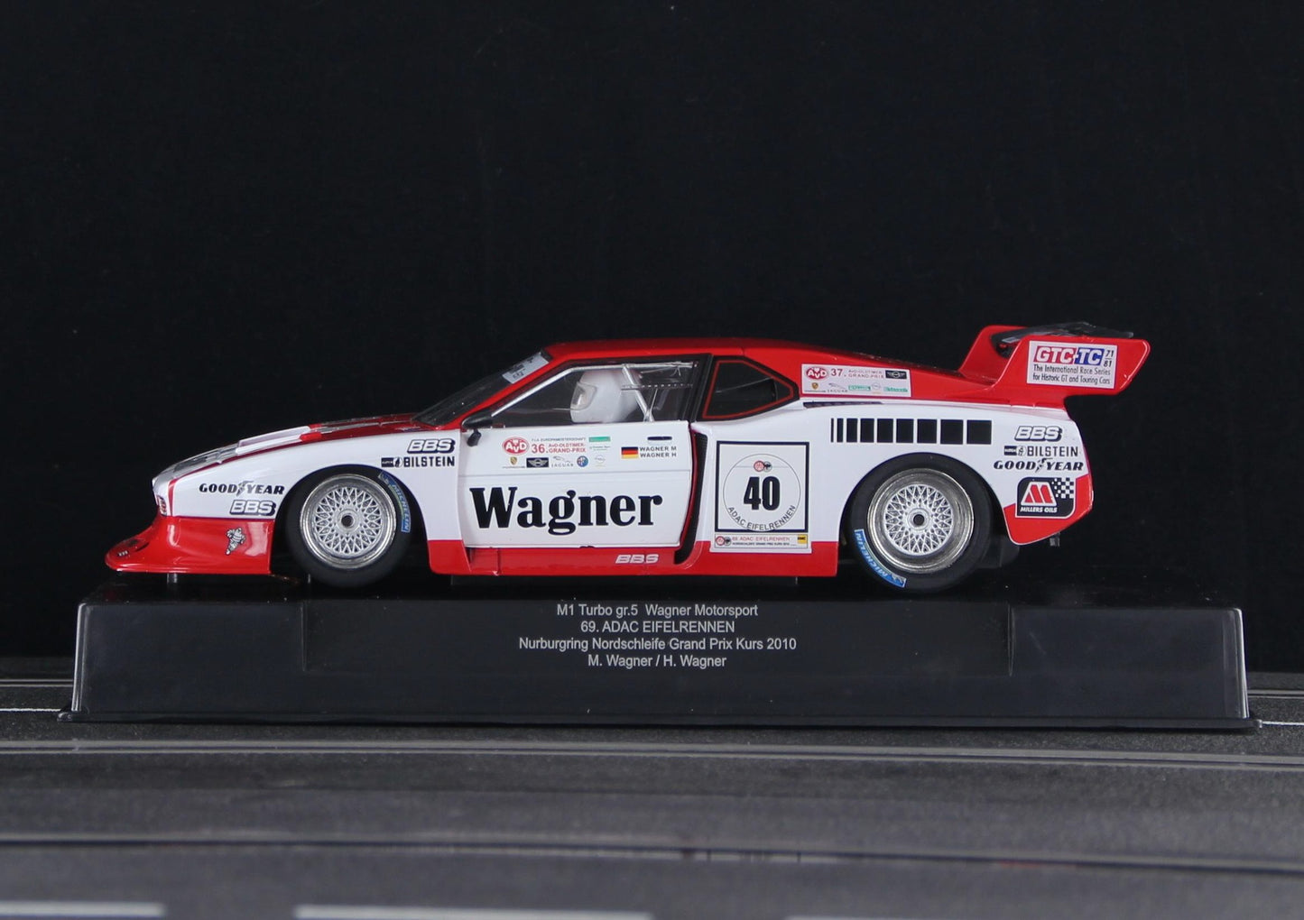 Racer Sideways BMW M1 Turbo Group 5 Wagner Nürburgring 1/32 Slot Car SW84