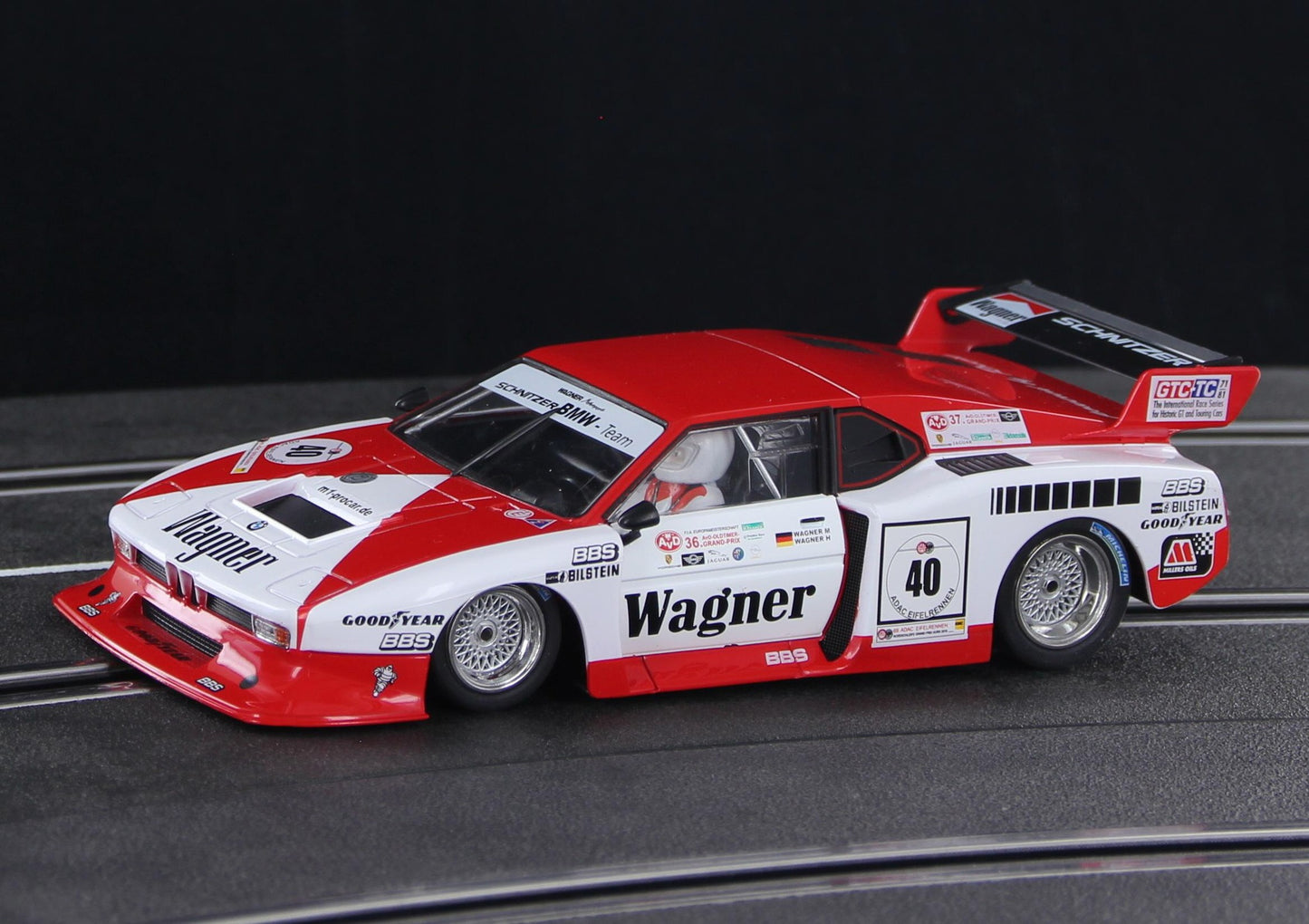 Racer Sideways BMW M1 Turbo Group 5 Wagner Nürburgring 1/32 Slot Car SW84