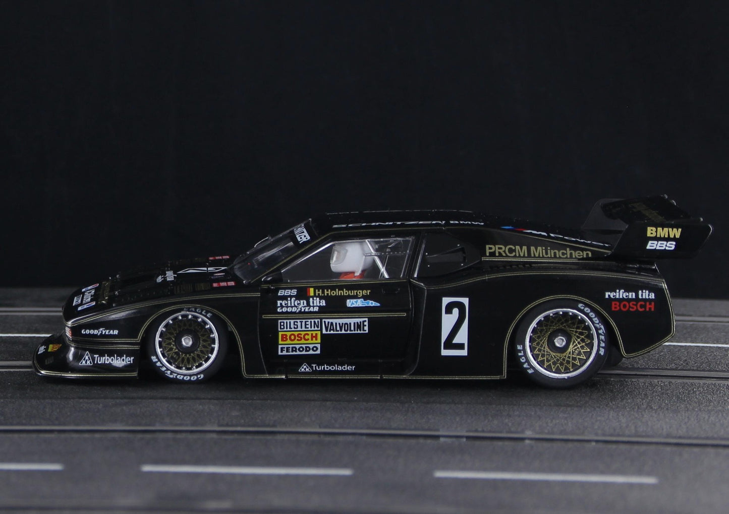 Racer Sideways BMW M1 Turbo Group 5 Holnburger Wurst 1/32 Slot Car SW85