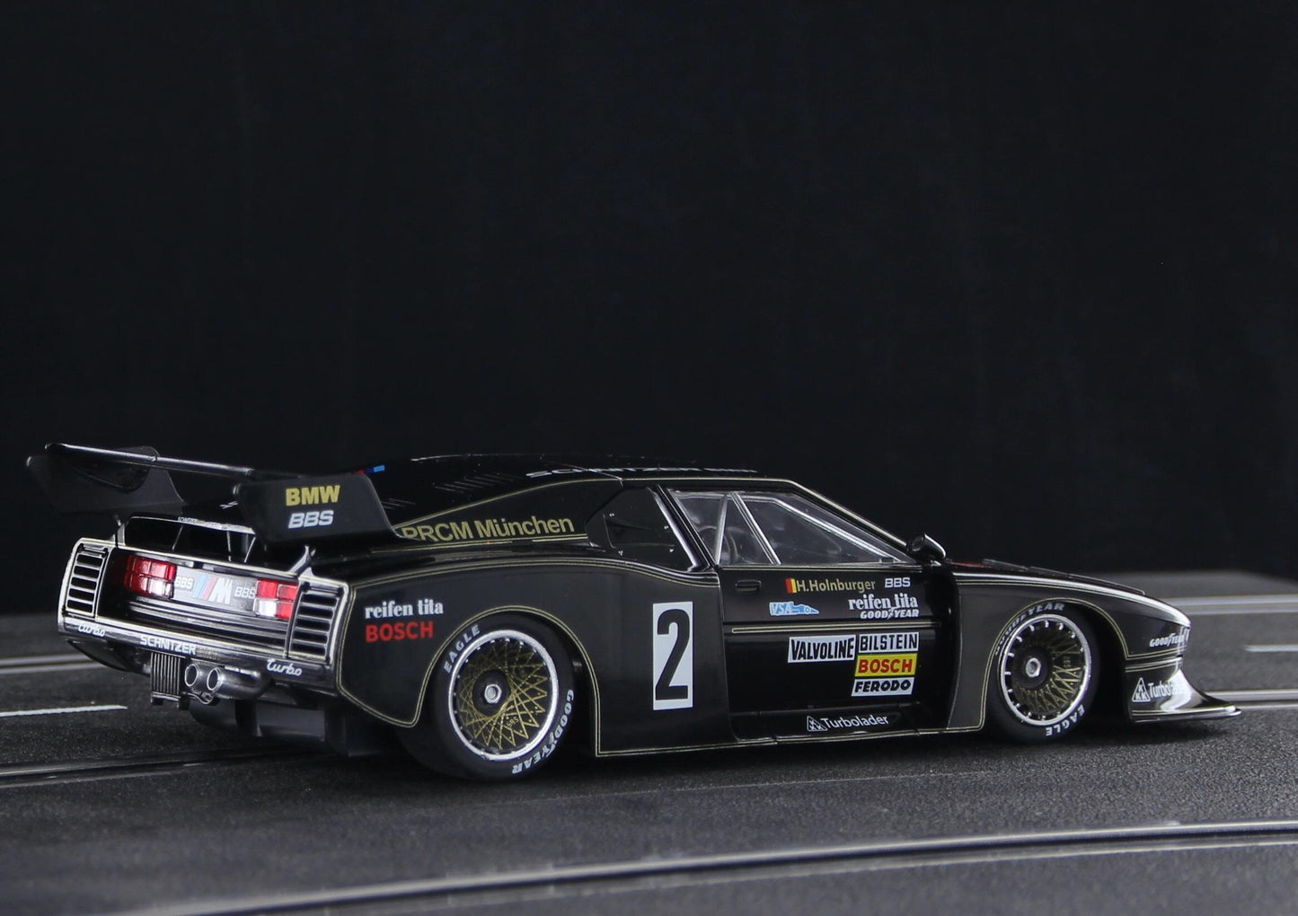 Racer Sideways BMW M1 Turbo Group 5 Holnburger Wurst 1/32 Slot Car SW85