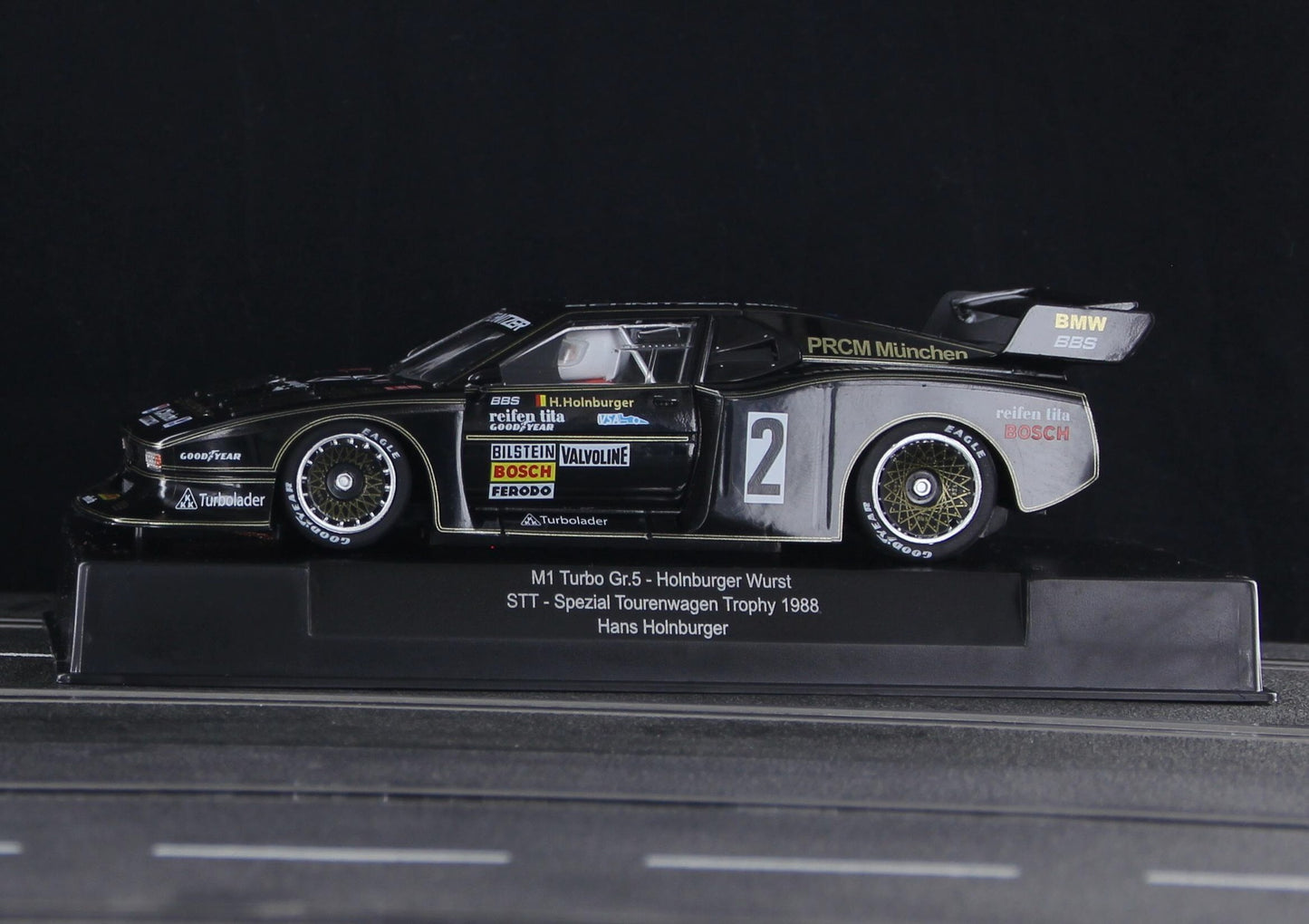 Racer Sideways BMW M1 Turbo Group 5 Holnburger Wurst 1/32 Slot Car SW85