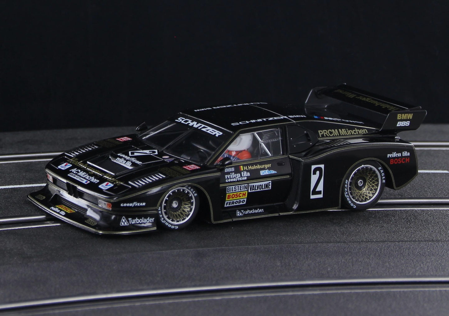 Racer Sideways BMW M1 Turbo Group 5 Holnburger Wurst 1/32 Slot Car SW85