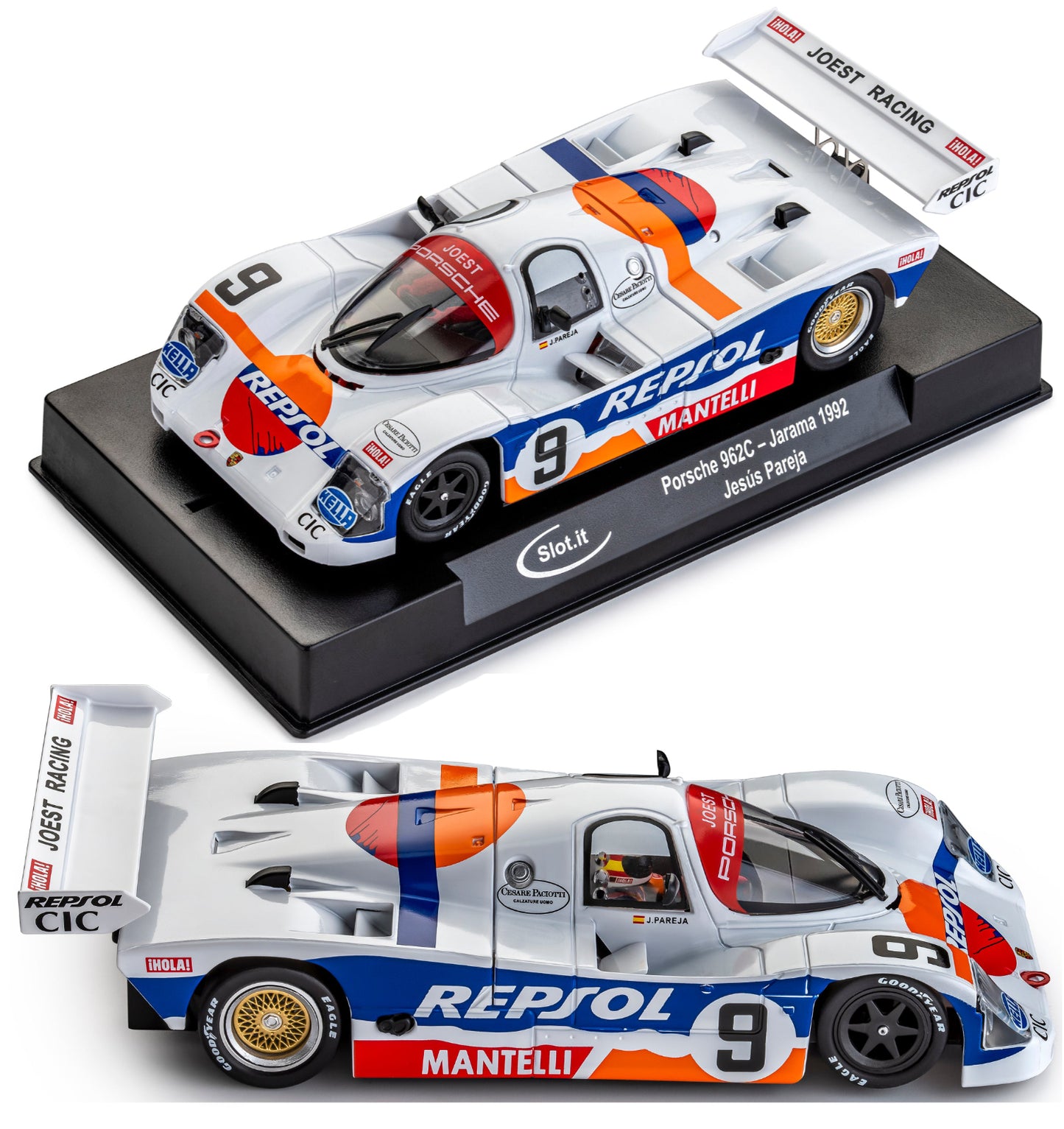 Slot.it Porsche 962C #9 Repsol 1992 Jarama 1/32 Slot Car SICA52C CA52C