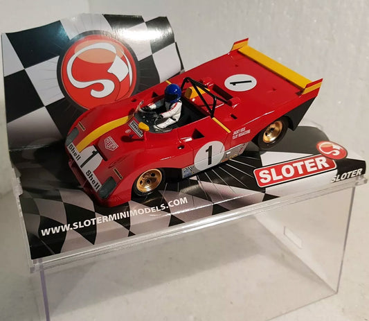 Sloter Ferrari 312 PB Coda Lunga #1 Jacky Ickx 1/32 Slot Car 400107 for Slot.it