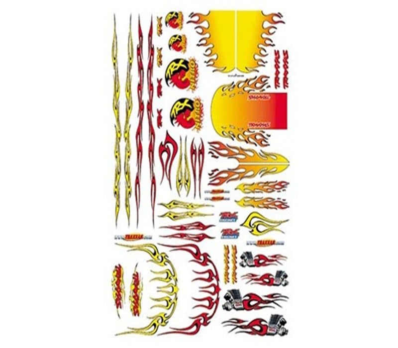 Traxxas TRA3913X Decal Sheet - Flames - PowerHobby