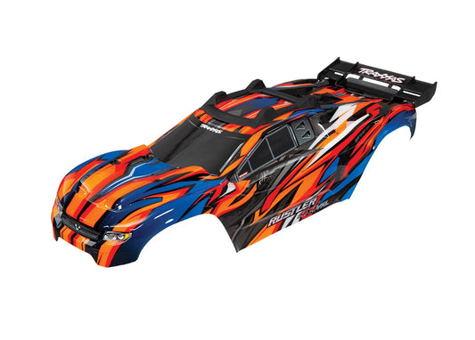 Traxxas 6717T Rustler 4X4 VXL Pre-Painted Body w/Clipless Mounting (Orange)