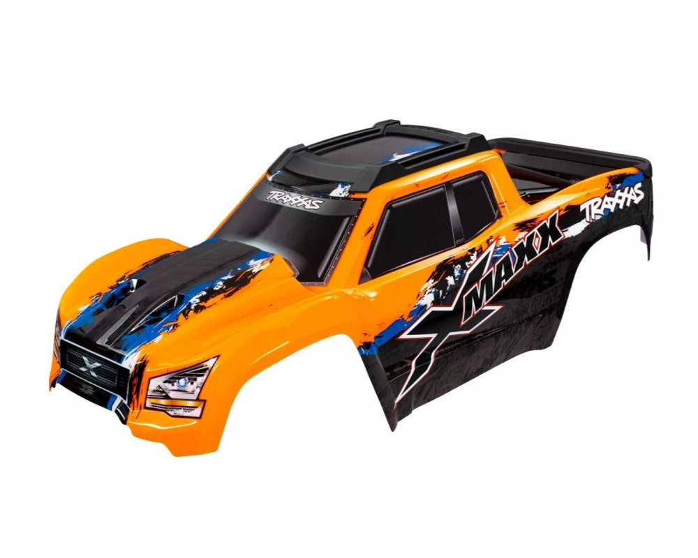 Traxxas 7811 X-Maxx Orange Body Painted w Front & Rear Mounts / Rear Support