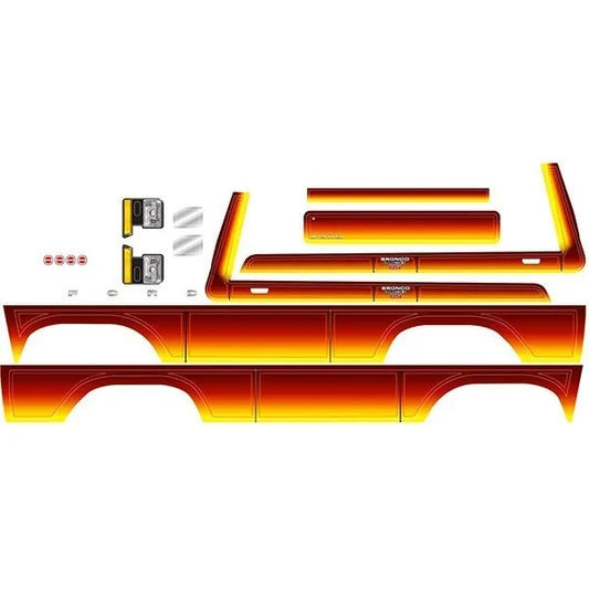 Traxxas TRA8078 TRX-4 Ford Bronco Sunset Decal Sheet - PowerHobby