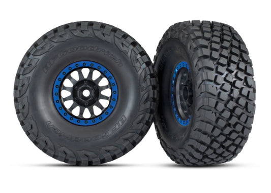 Traxxas 8474X Mounted Tires / Wheels Baja KR3 (2) UDR