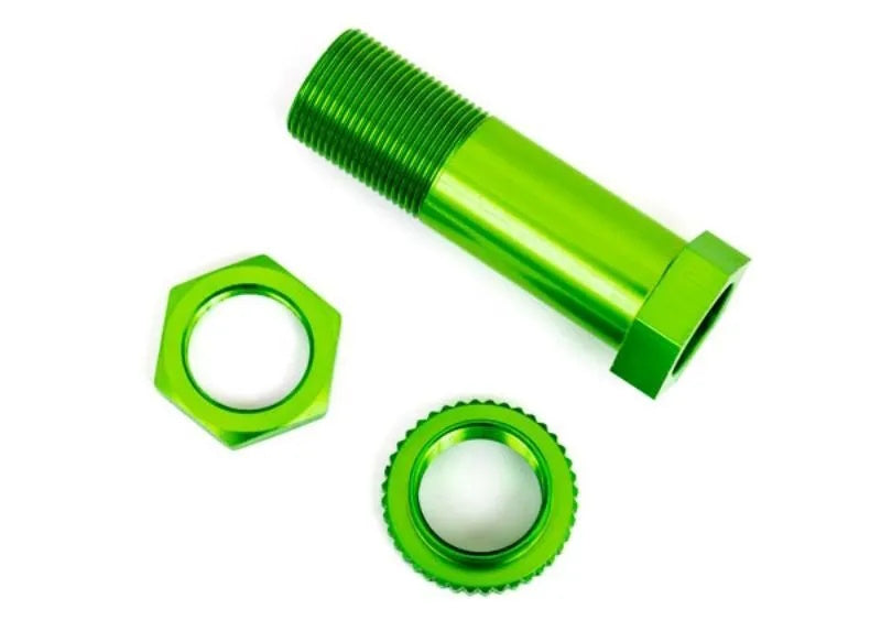 Traxxas TRA9545G Servo saver post/ adjuster nut/ locknut, Green, Sledge - PowerHobby