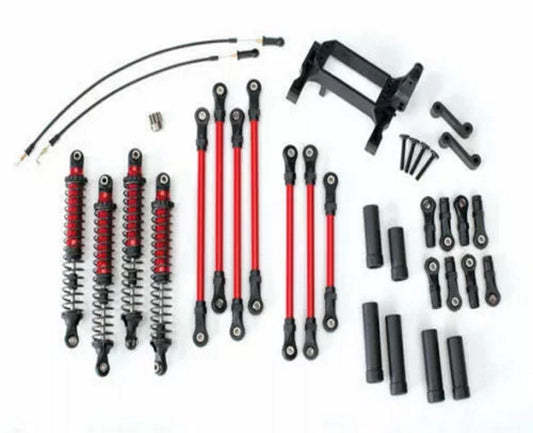 Traxxas 8140R TRX-4 Long Arm Lift Kit Complete Red