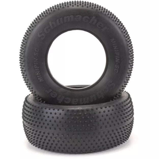 Schumacher Racing U6768 Short Course Tyre - Mini Pin - 2 Tires, Blue (PR)