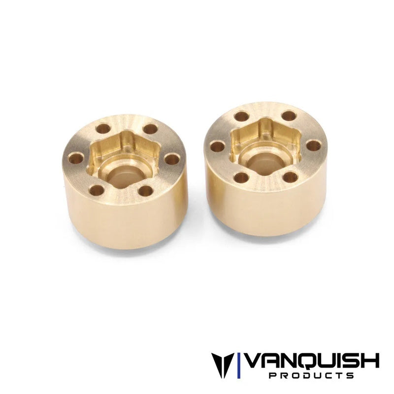 Vanquish VPS01303 Brass SLW 475 Wheel Hub (2) (0.475" Width) - PowerHobby