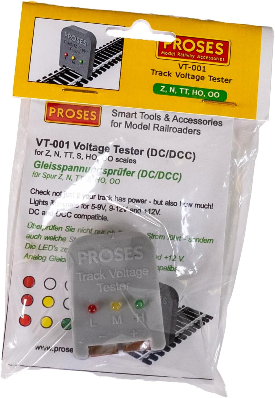 Bachmann Proses Train Track Voltage Tester N, HO, OO BAC39012 VT-001