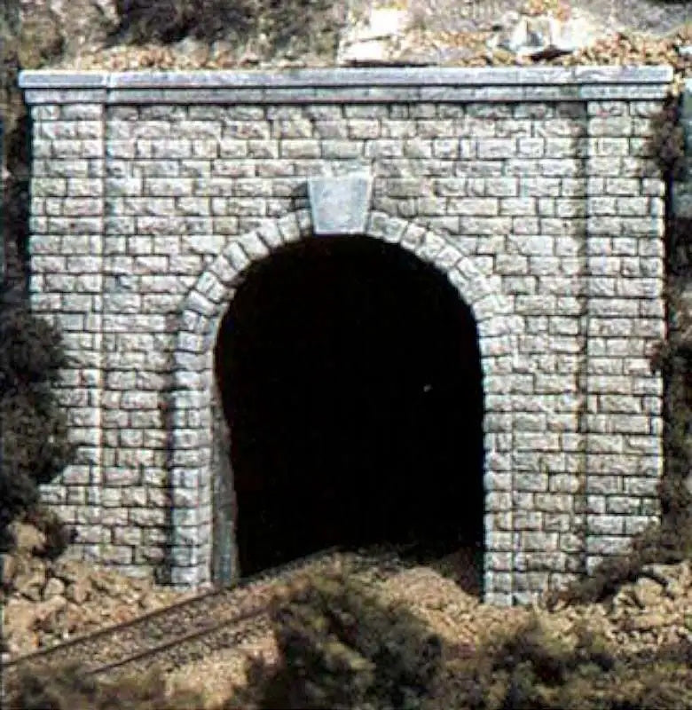 Woodland Scenics C1253 HO Scale Cut Stone Single Track Tunnel Portal - PowerHobby