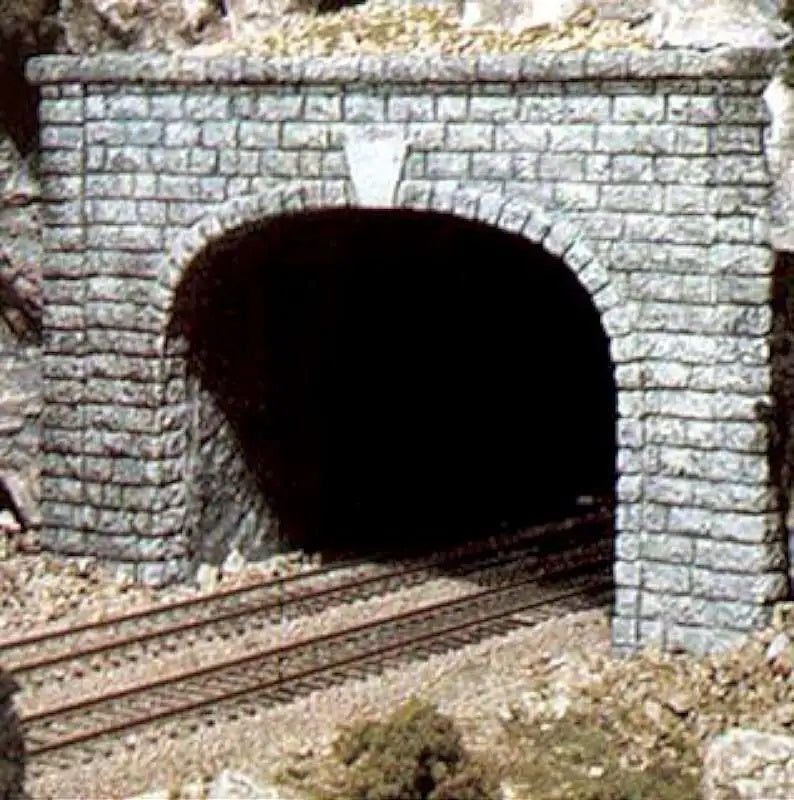 Woodland Scenics C1257 Cut Stone Double Tunnel Train Portal - PowerHobby