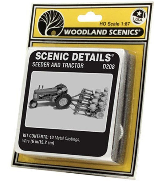 Woodland Scenics D208 HO Seeder & Tractor 1938-1946 D208 - PowerHobby