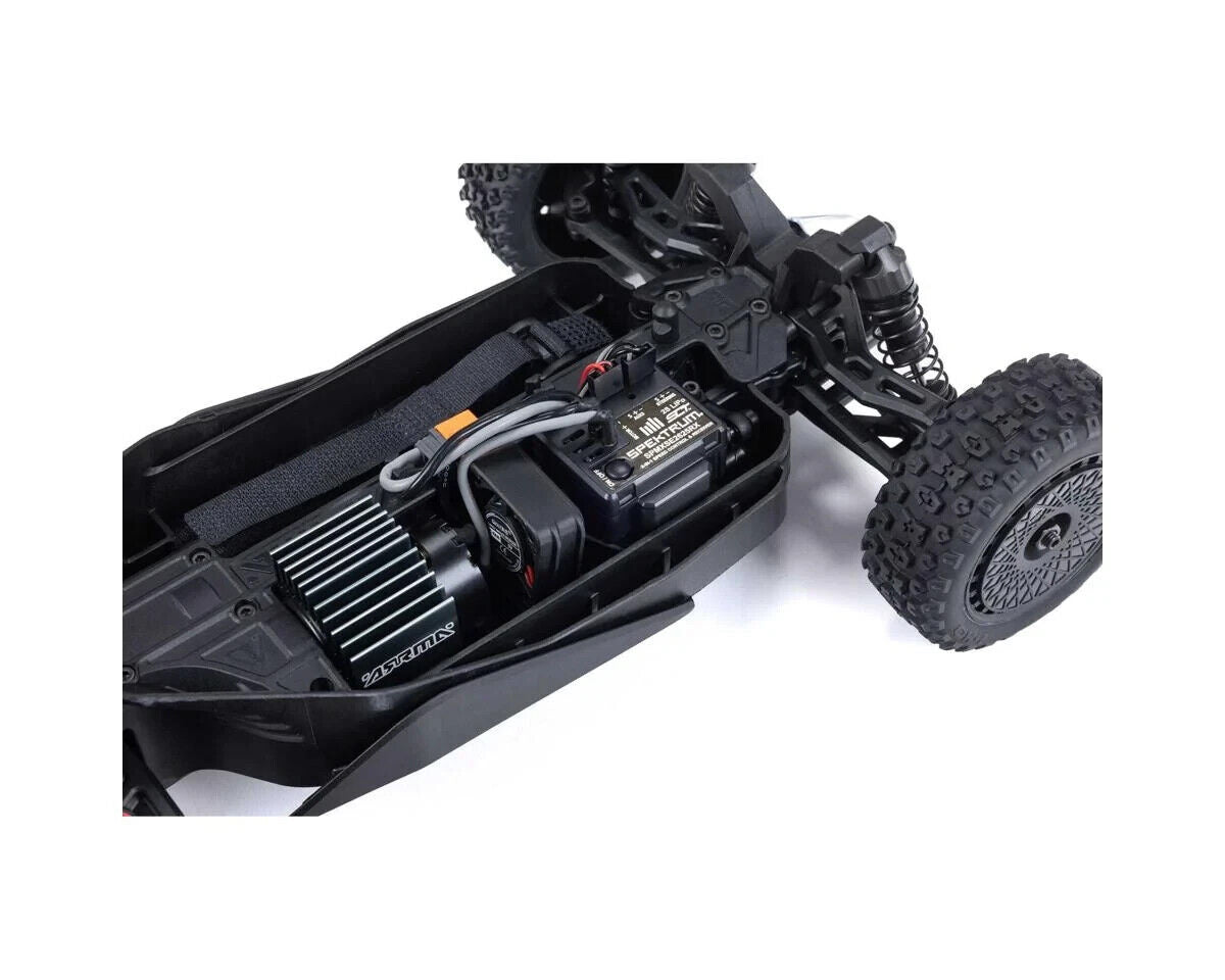 Arrma ARA2106T2 Typhon Grom MEGA 4WD 380 Brushed 1/18 Buggy RTR Red/White.