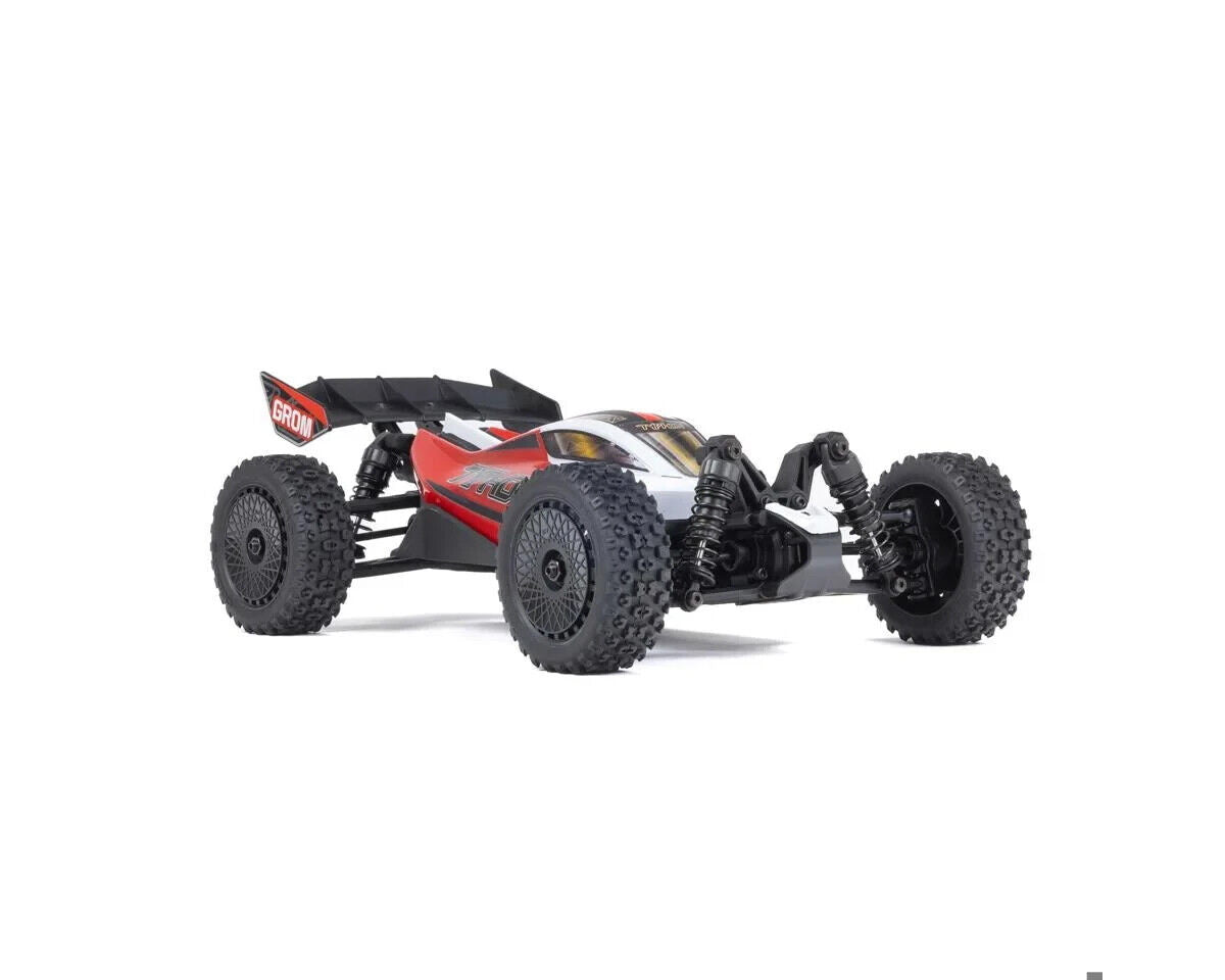 Arrma ARA2106T2 Typhon Grom MEGA 4WD 380 Brushed 1/18 Buggy RTR Red/White.