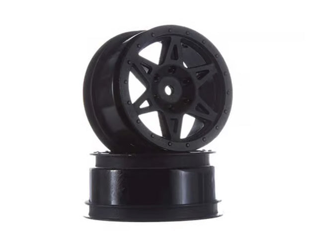 Arrma ARA510038 Wheel Front, Black: Raider - PowerHobby