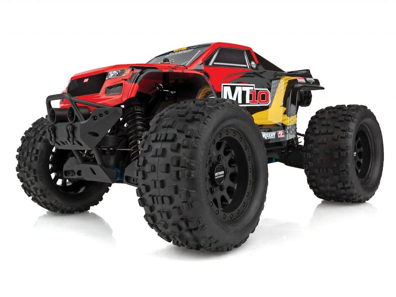 Associated 20518 RIVAL MT10 1/10 Scale RTR Brushless 4WD Monster Truck V2, Red